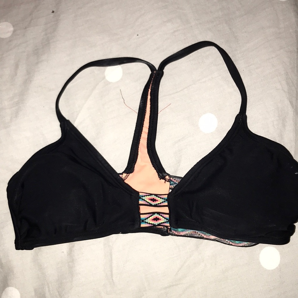 Neon accented bikini top
